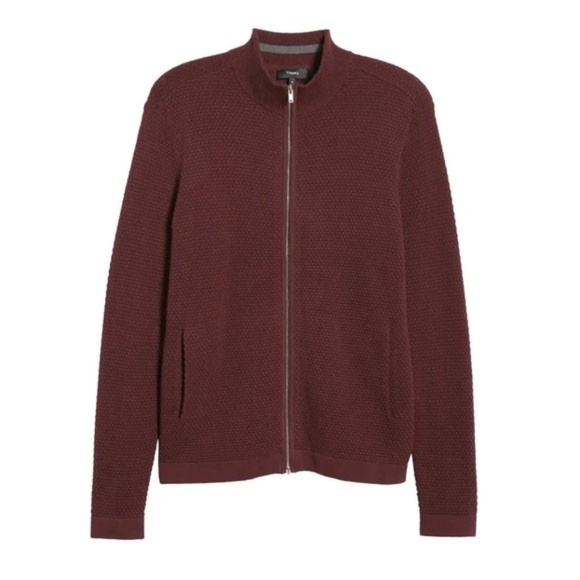 Theory Udeval Breach Regular Fit Zip Cardigan - Picture 3 of 7